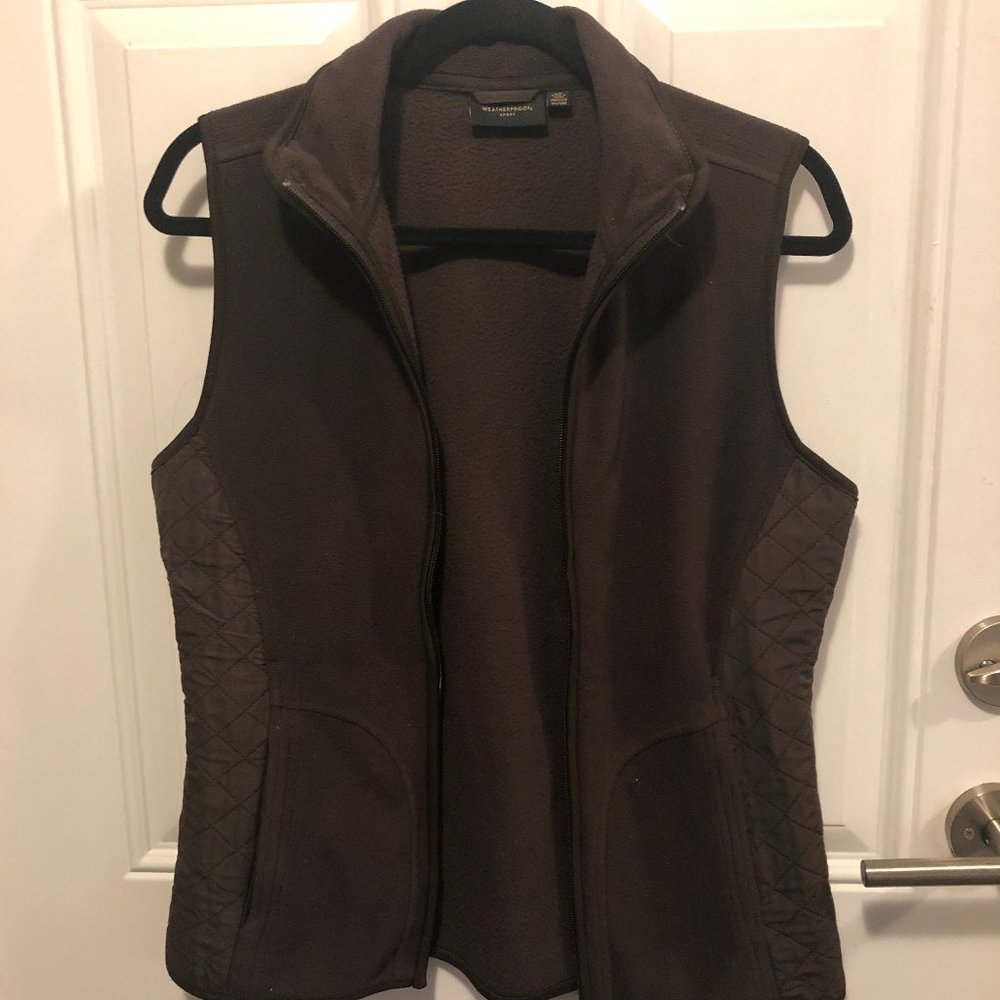 S Weatherproof Fleece Vest - Brown